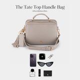 Taupe Tate Top Handle Bag