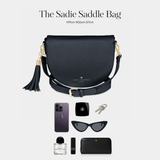 Navy Sadie Saddle Bag