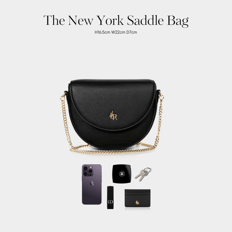 New York premium leather Mini Saddle Bag