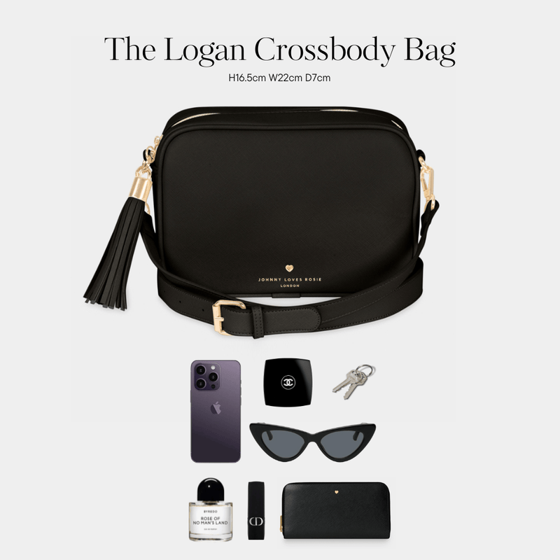 Black Logan Crossbody Bag