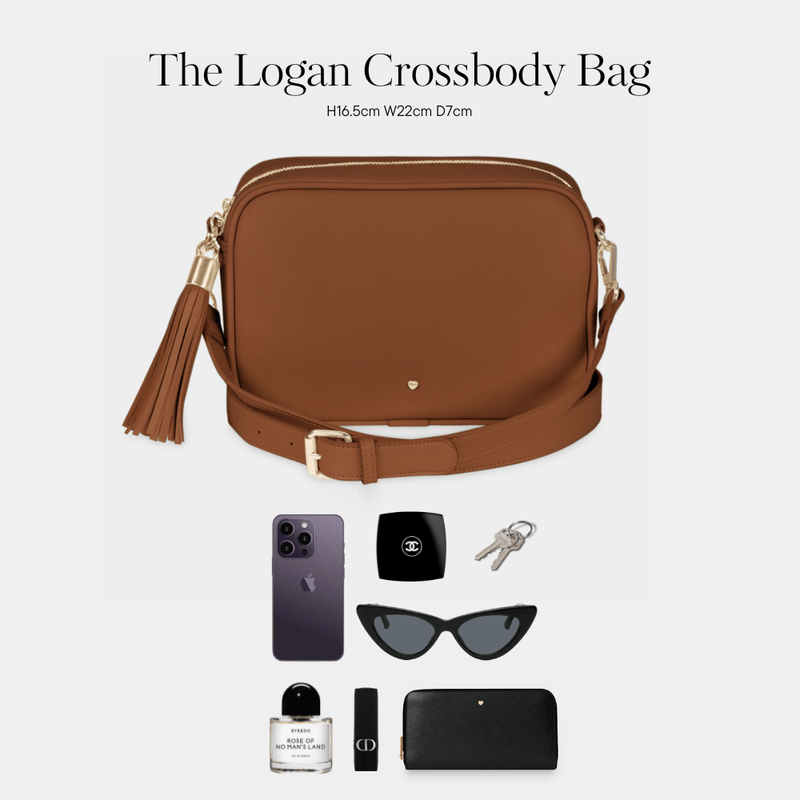 Tan Logan Crossbody Bag