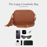 Tan Pebble Logan Bag