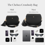 Burgundy Chelsea Midi Crossbody Bag