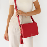 Red Beatrice Crossbody Bag