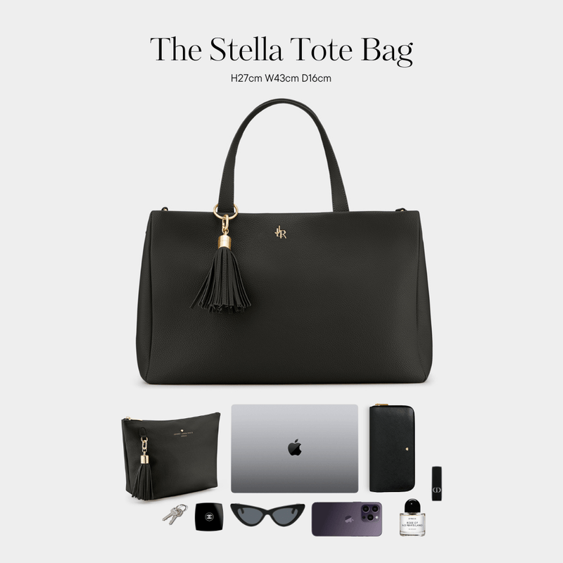 Black Large Stella Tote Bag