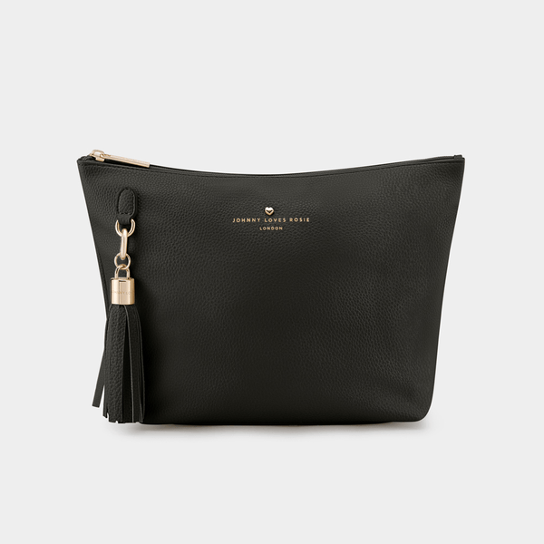 BLACK-FLORENCE-POUCH-VEGAN-LEATHER-BAG-JOHNNY-LOVES-ROSIE &INITIALS