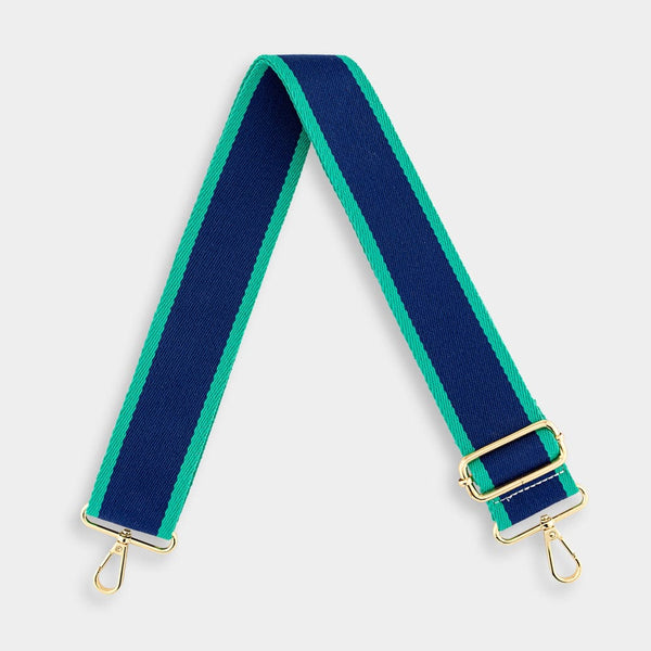 ARDEN-BLUE-NAVY-LUXE-BAG-STRAP-FABRIC-GOLD-JOHNNY-LOVES-ROSIE
