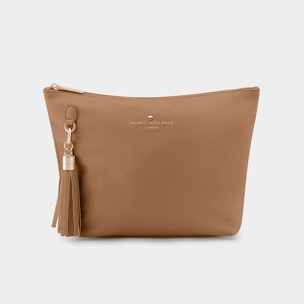 MOCHA-FLORENCE-POUCH-VEGAN-LEATHER-BAG-JOHNNY-LOVES-ROSIE &INITIALS
