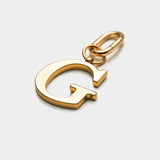 G - Gold Metal Letter Keyring
