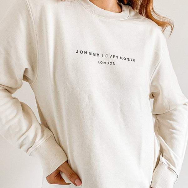 NATURAL-RAW-CREAM-ECRU-NUDE-JOHNNY-LOVES-ROSIE-RELAXED-FIT-SWEATSHIRT-PERSONALISE-JLR-RECYCLED-COTTON
